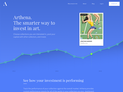 Marketing Site Landing art art investment blue crowdfunding fintech investment source sans pro
