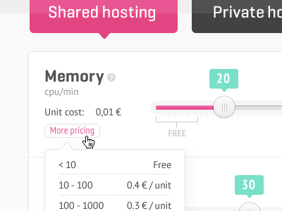 pricing table fly out pt sans geogrotesque slider pink website design ui design