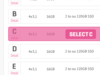 Price Selecting geogrotesque pink pricing pt sans ui design website design