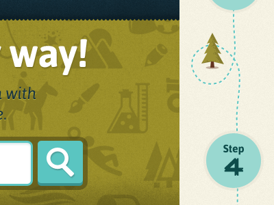 Header Pattern & Tree notch header tree green asap search pattern website design ui design