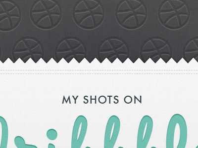 My shots on Dribbble - Flickr set cover dribbble flickr gray grey
