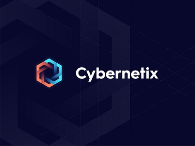 Cybernetix Branding branding design flat icon illustration logo minimal vector