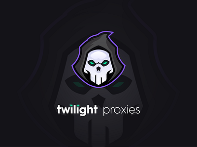 Twilight Proxies Branding branding design flat icon illustration logo minimal typography vector