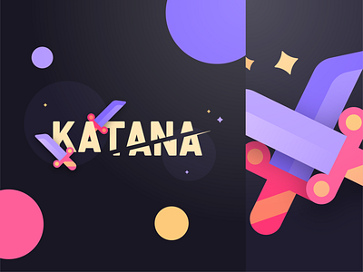 Katana Branding branding design flat graphic design icon illustration illustrator logo minimal vector
