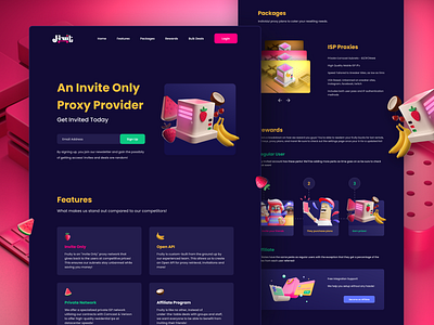 Fruity Landing Page