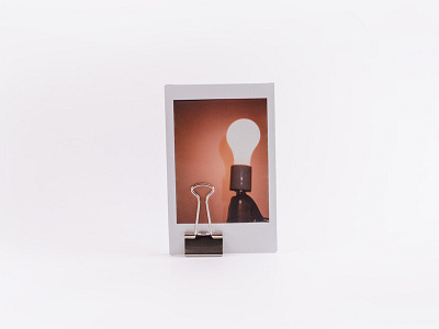 Instant Insights analog idea light lightbulb minimalist photography polaroid