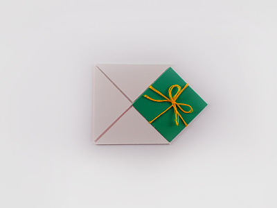 Email Gift analog bow email gift handmade minimal photography shapes string tangrams