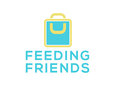 Feeding Friends New Identity bag blue branding brandmark children kids logo logo design logomark non profit school yellow