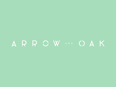 Arrow and Oak Logo Version 1b bag blue branding brandmark green logo logo design logomark mcm modern yellow