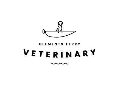 Clements Ferry Vet Logo branding brandmark dog friendly gsp logo logo design logomark