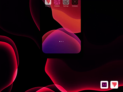 iOS 14 Interaction Concept #protopie5.0 adobe xd after effects animation app branding dribbble dribbble invite druhin ios ios 14 mobile mobile ui motion design protopie5.0 typography ui ux web widget