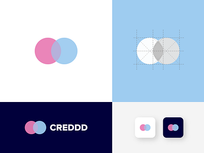 CREDDD - Logo Design Concept adobe xd agency brand identity branding branding and identity branding concept branding design clean creddd credit card dribbble dribbble invite druhin finance flat icon logo logo design minimal typography