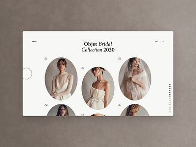 Bridal Collection 2020 - Web Design adobe xd branding bridal design clean design druhin editorial design flat minimal rebound typography ui ux