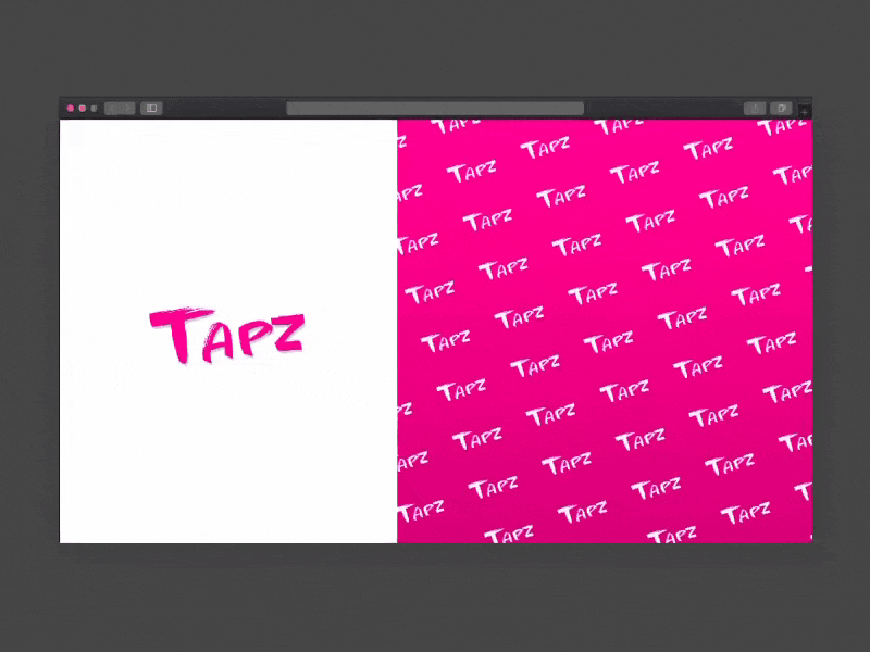 Tapz - The All In One App - Logo adobe xd animation branding clean design druhin flat icon illustration landingpage logo minimal tapz typography ui web website