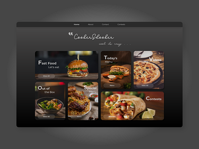 CookerShooker - Final Web Design - Food Website - Landing Page