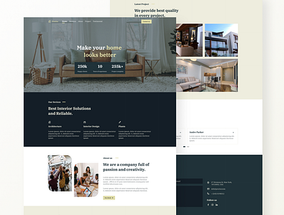 Landing Page Web Design (Prorior) interior landing page web design web ui