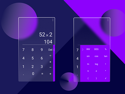 Transparent Calculator( Glass morphism)