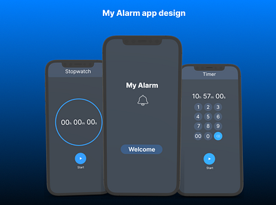My Alarm app app design design design thinking graphic design illustration mobile app design mobile uiux product design ui ux