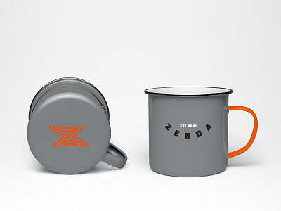Zenda Enamel Mug branding coffee enamel logo mug swag zenda