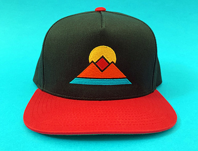 Diamond Mountain Cap brand cap hat illustration logo mountains sun swag