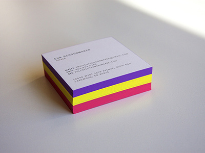 Full Spectrum Biz cards business cards colors edge painting letterpress