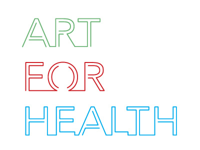 At For Health Identity 2016 art health logo neon typography