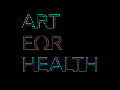 Art For Health 6 Animated Logo animation branding flashing logo neon