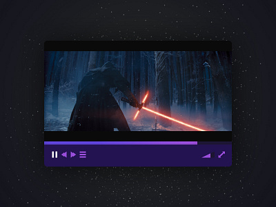 Video App app chile iu photoshop starwars ui video