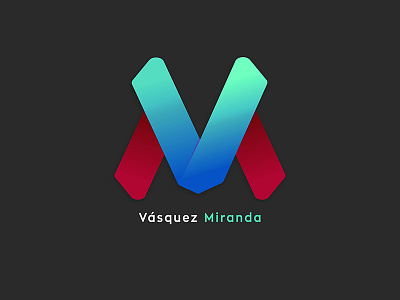 Vásquez Miranda branding chile illustrator isotipo lastname logo