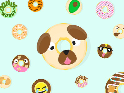 Donut Dog: Feed your Focus! android app dog donut ios logo mobile productivity school university