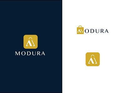 Modura Logo - eCommerce Brand brand brand identity branding design ecommerce ecommerce app icon illustration logo logo design monogram monogram design monogram logo typography vector