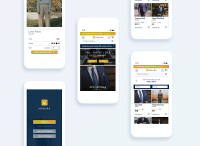 Modura - an eCommerce Clothing Brand design e commerce ecommerce iphone landing page mobile app mobile app design mobile design mobile ui ui user experience design ux web website design