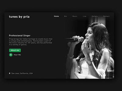 Singer - Website design