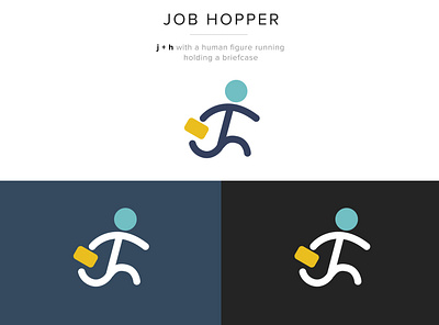 JobHopper Logo Dribbble brand brand design brand identity branding branding design design icon illustration job job board job portal job search logo monogram monogram design recruitment agency typography ui ux vector