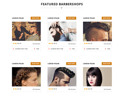 Barber shop branding design flat ui ux web website