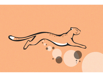 Cheetah cheetah design guepard illustration illustrator logo ui uiux webdesign