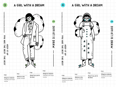 A Girl Have A Dream（part two） fun girl graphic illustration web