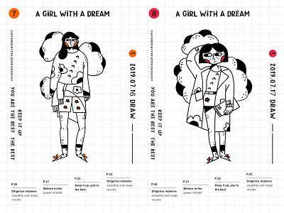 A Girl Have A Dream（part four） design 女孩 线条 花 酷