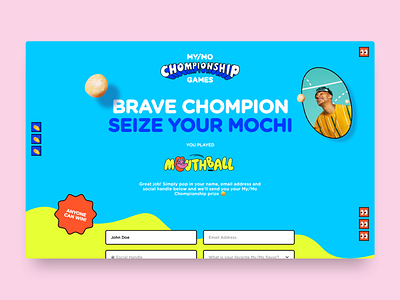 Mo/My Mochi campaign colourful fun ice cream icecream landing page ui ux website website design