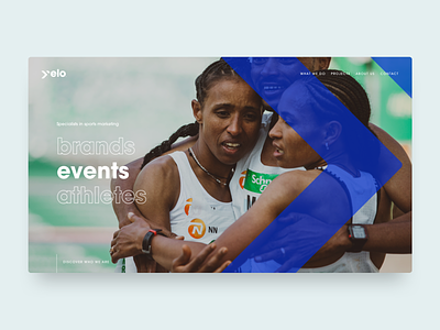 Yelo agency marketing portfolio sport ui ux web design website