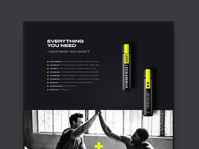 Himmense men mental health supplement ui ux web design website wellbeing