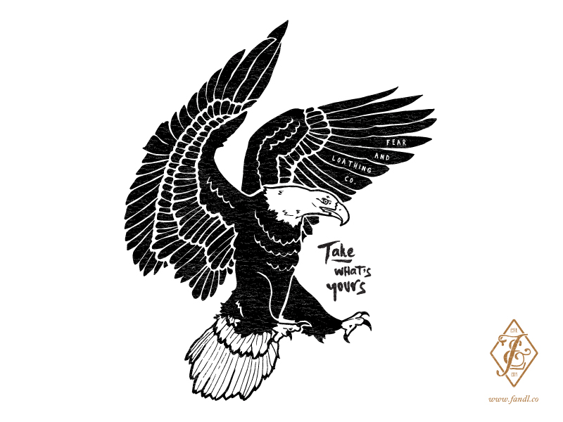 F&L Co. | Eagle apparel clothing drawing eagle hand drawn handdrawn illustration menswear