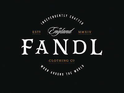 Heritage apparel branding fashion logo menswear typography