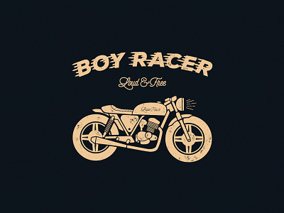 Boy Racer apparel bike children clothing illustration motorcycle racer