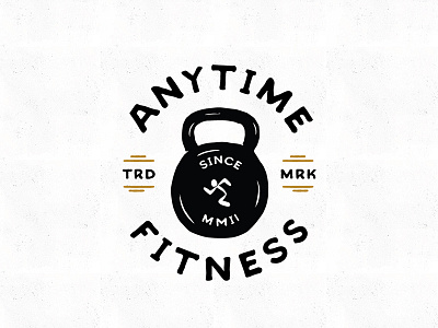 Anytime Fitness – Bell dumbbell fitness gym hand drawn handdrawn illustration workout