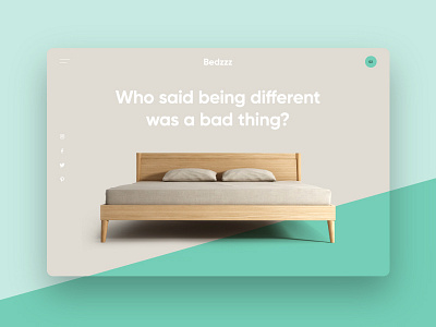 Bedzzz bed bespoke digital ecommerce interface ui ux web website