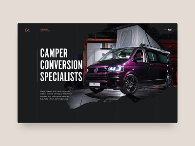 Camper Converters bespoke camper camper van campervan ui ux design web design website website design