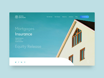 Boon Brokers brokers insurance mortgage realty ui ux design web design website