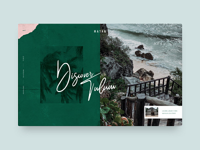 Tulum concept landing page mexico travel tulum ui ux web design website