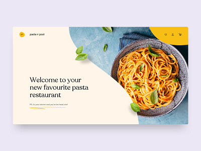 Pasta By Post concept food pasta ux web design website
